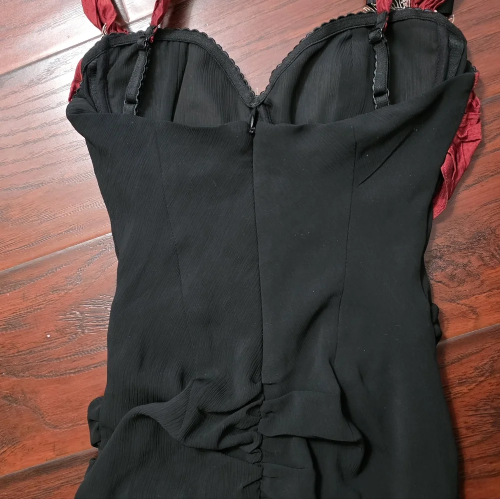 Lacemade Black And Red Dress - Picture 3 of 7